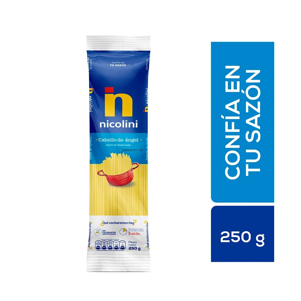 Fideos Cabello de Ángel NICOLINI Bolsa 250g