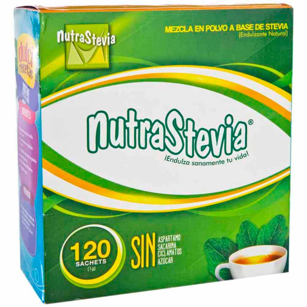 Endulzante Natural NUTRA STEVIA en Polvo Caja 120un