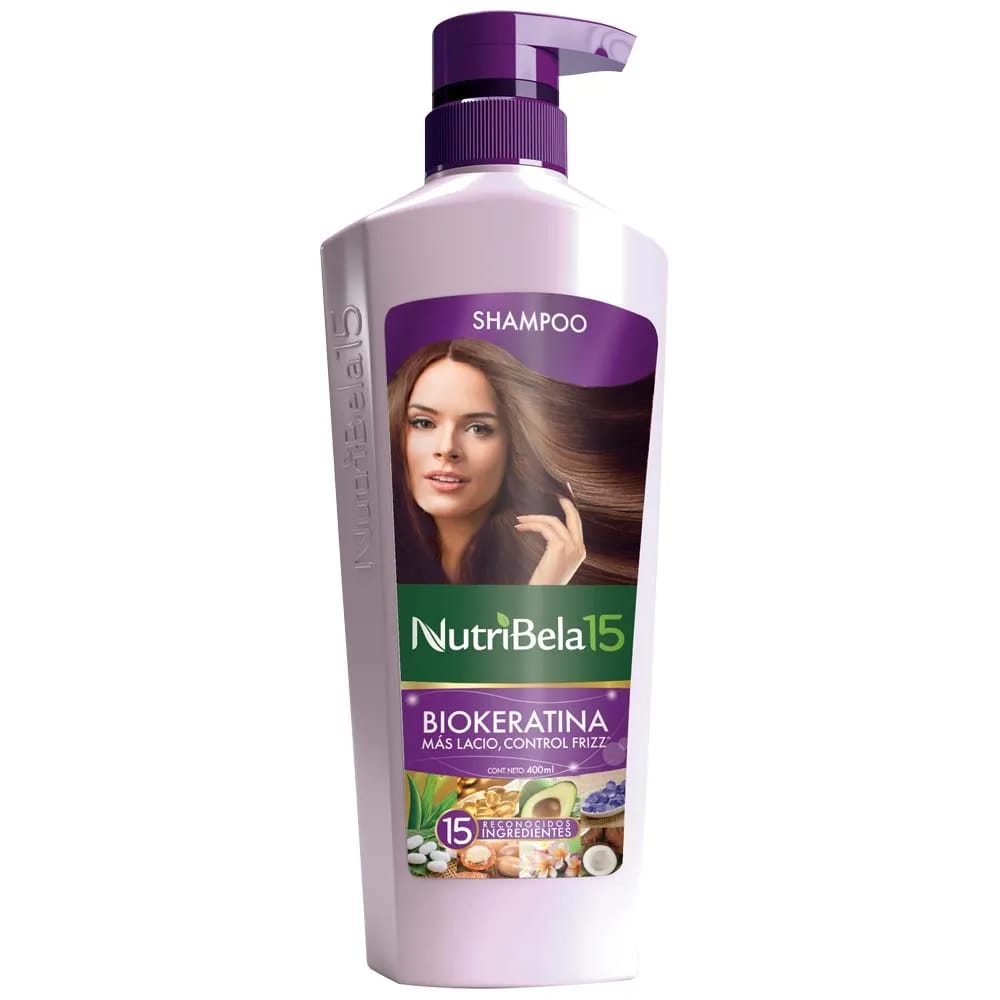 Shampoo NUTRIBELA Biokeratina Frasco 400ml