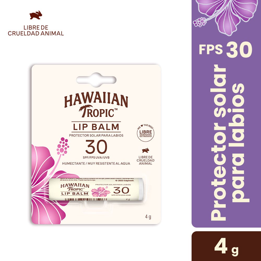 Protector Labial HAWAIIAN TROPIC Uva FPS30 Frasco 4g