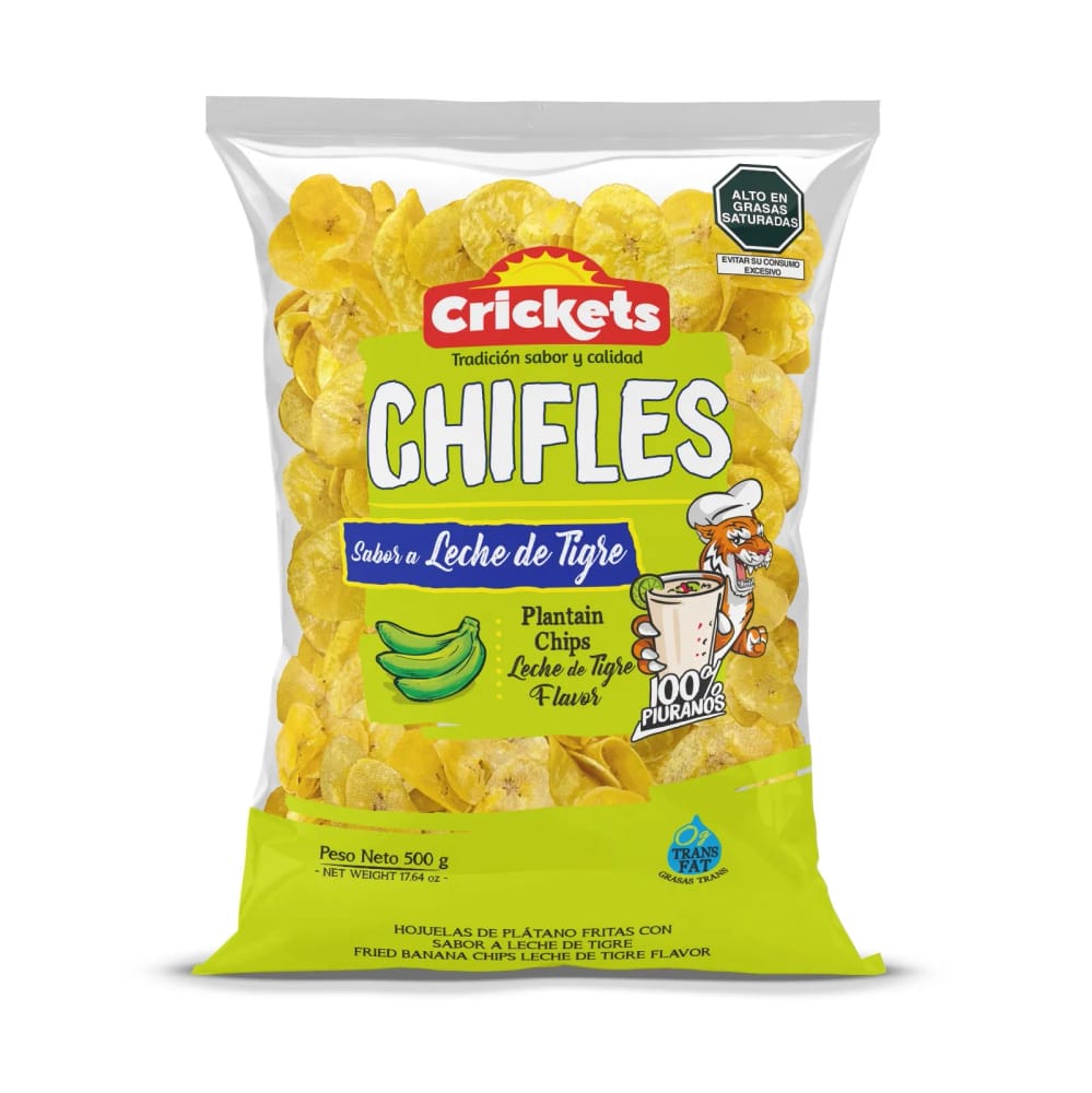 Chifles CRICKETS Sabor a Leche de Tigre Bolsa 500g