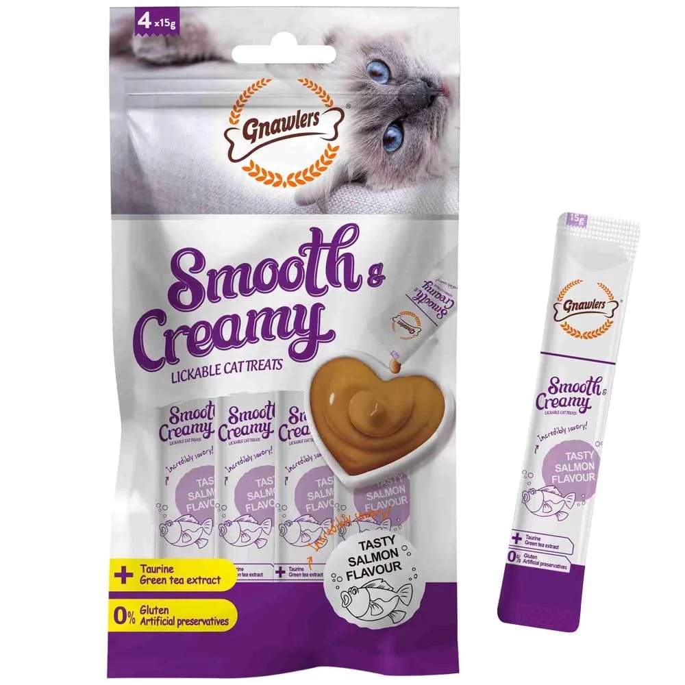 Snack para Gato GNAWLERS Salmón Bolsa 4un