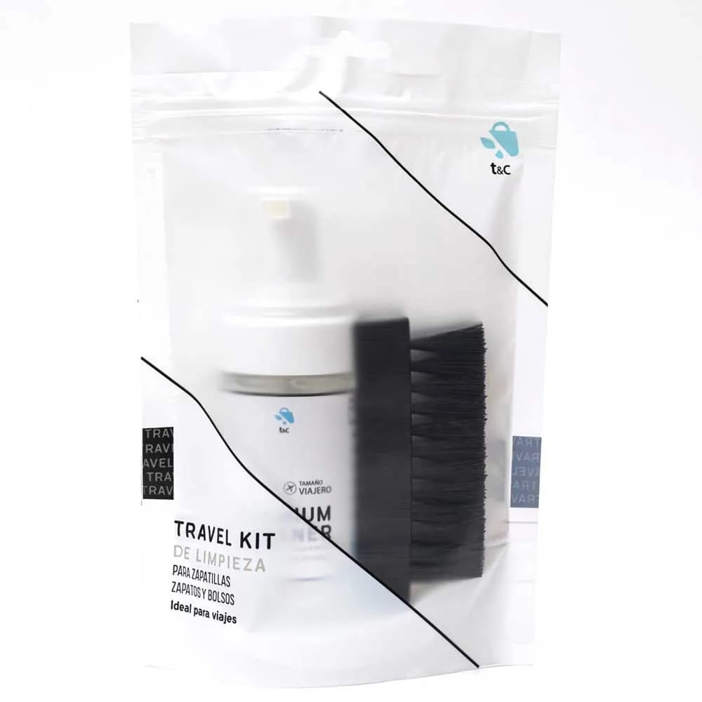 Travel Kit de Limpiza TABAZ&CARTERAZ para Zapatillas, Zapatos y Bolsos Doypack 1un