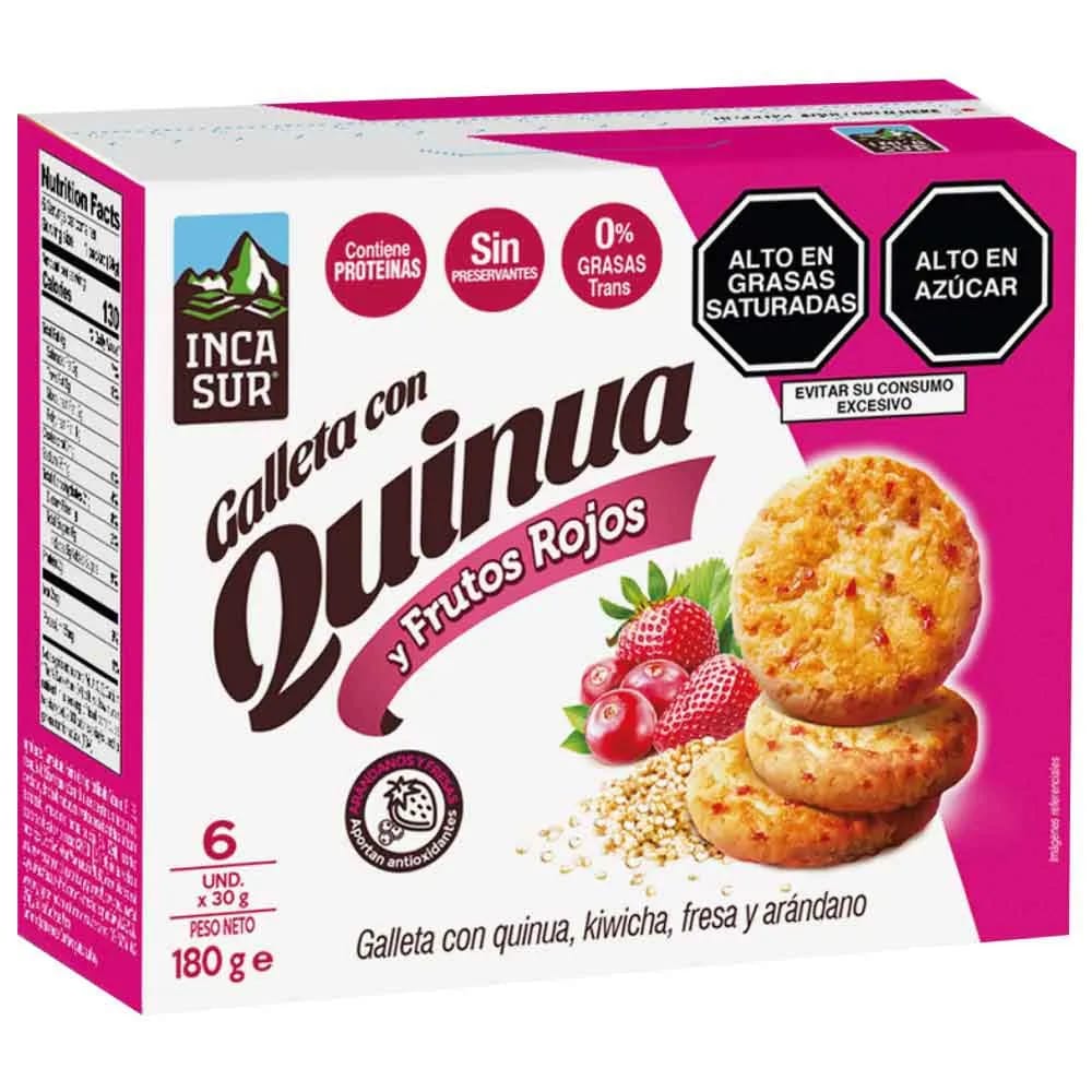 Galletas con Quinua y Frutos Rojos INCASUR Caja 6un