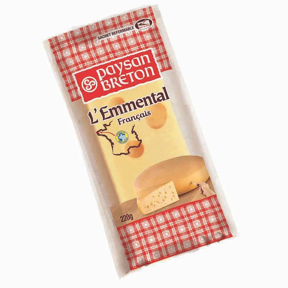 Queso Emmental PAYSAN BRETON Paquete 220g