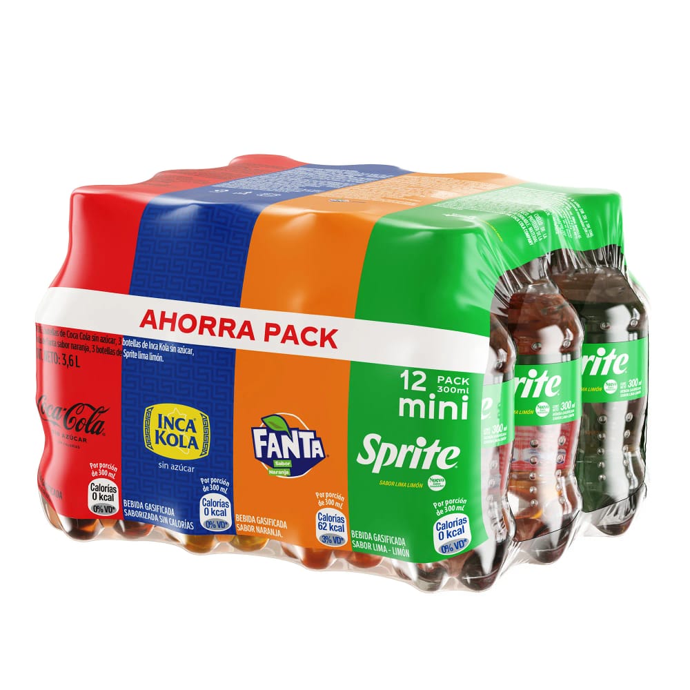 Gaseosas MULTISABOR Botella 300ml Paquete 12un