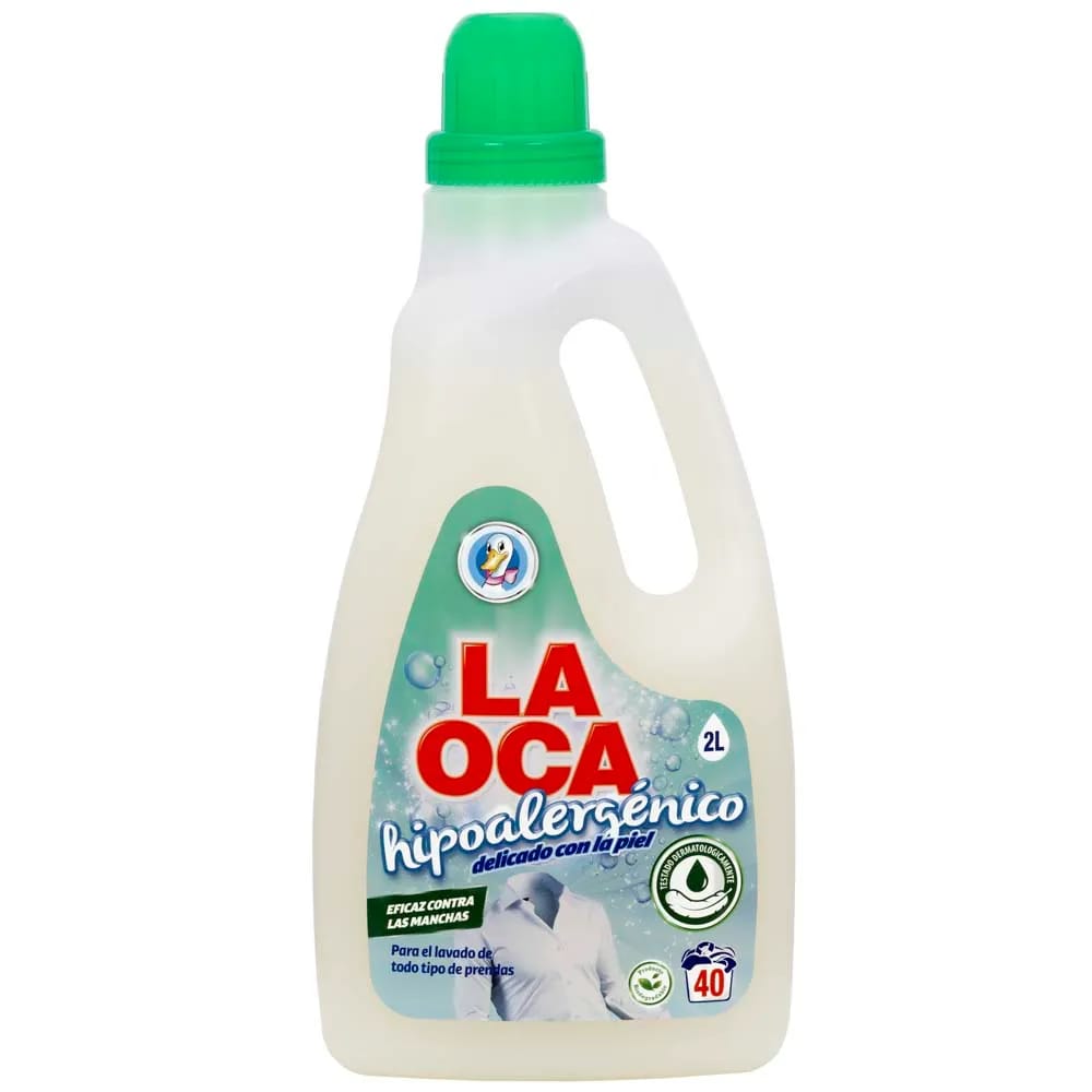 Detergente Líquido LA OCA Hipoalergénico Botella 2L