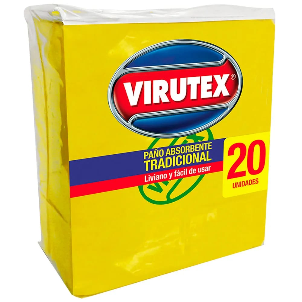 Paño Absorbente Tradicional VIRUTEX Paquete 20un