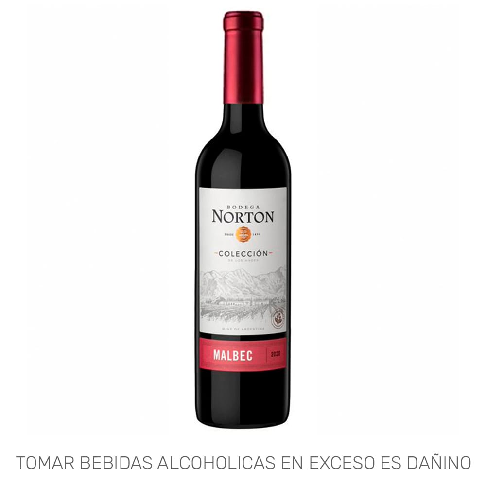 Vino NORTON Colección Varietales Malbec Botella 750ml