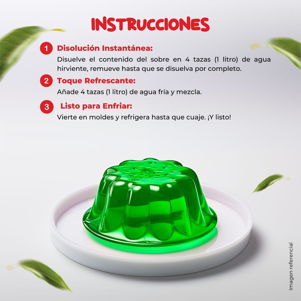 Gelatina UNIVERSAL Sabor a Limón Bolsa 130g