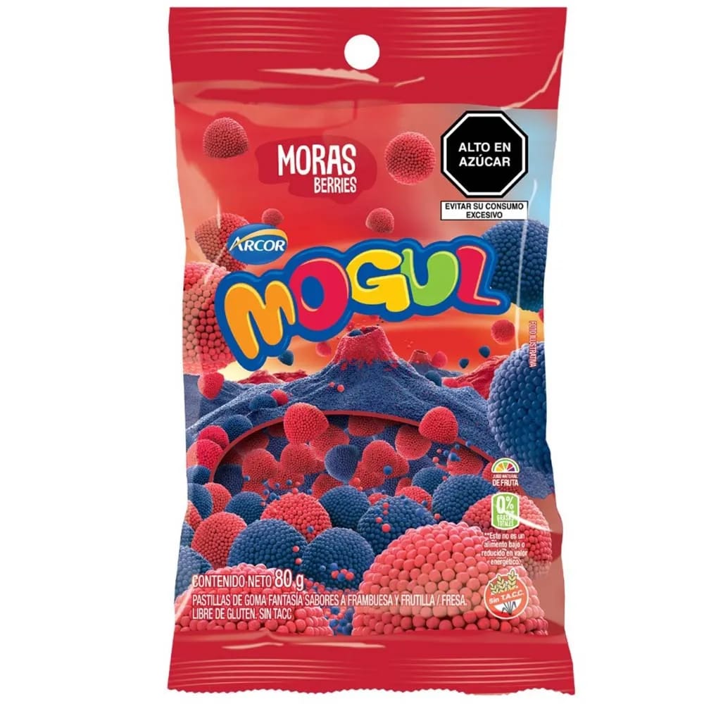 Gomitas MOGUL Moras Bolsa 80g