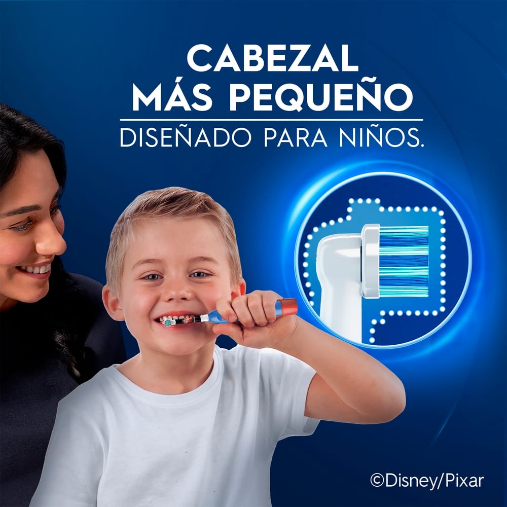 Cepillo Dental Eléctrico ORAL-B Cars con Cabezal Redondo Caja 1un