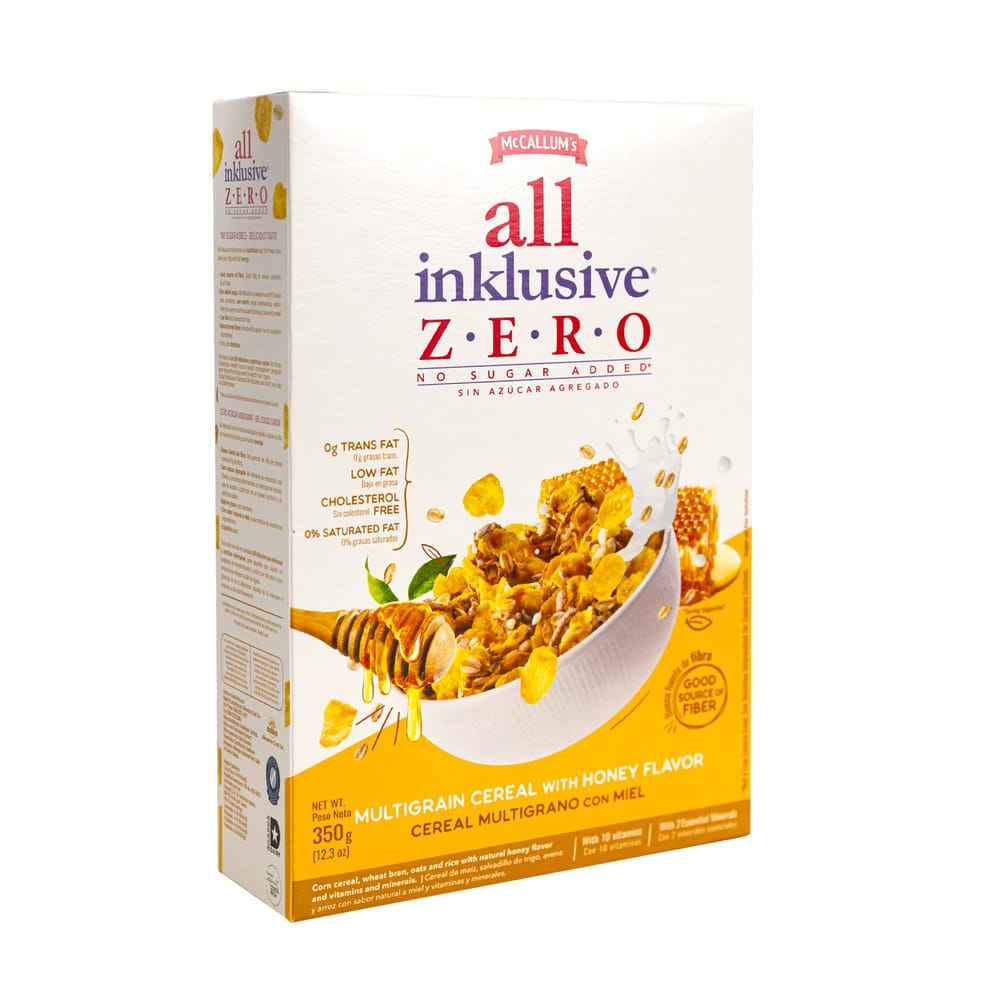 Cereal ALL INKLUSIVE Zero con Miel Caja 350g