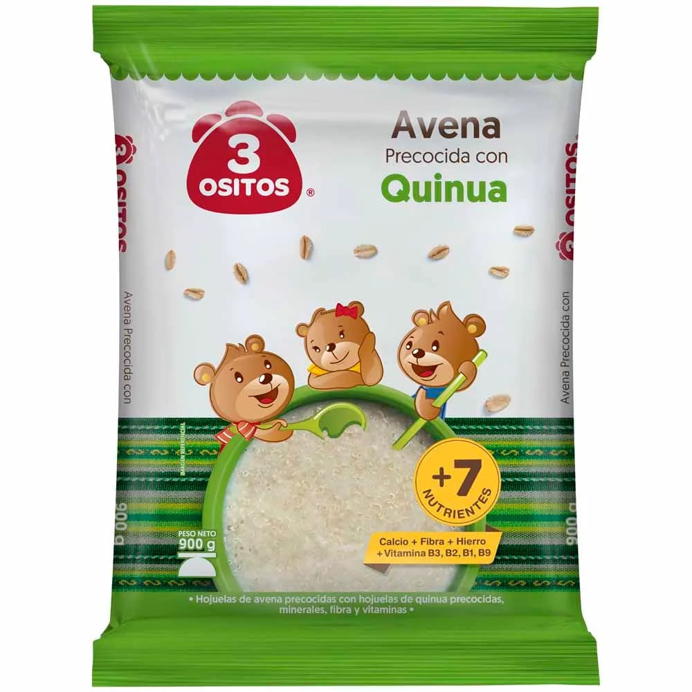 Quinua Avena 3 OSITOS Bolsa 900g