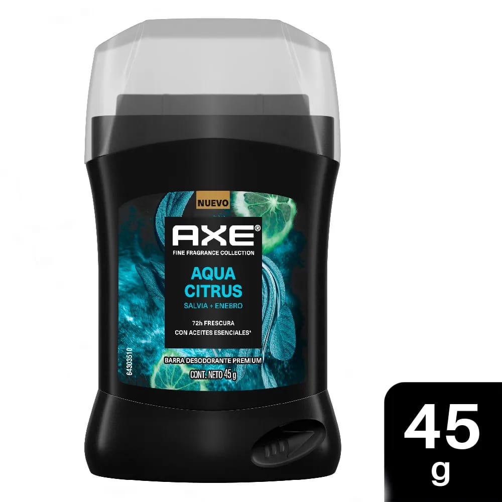 Desodorante Antitranspirante en Barra AXE Aqua Citrus Frasco 45g