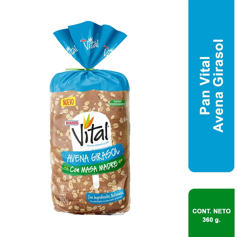 Pan de Molde BIMBO Vital Semillas Bolsa 360g