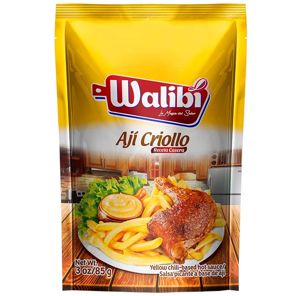 Salsa WALIBI Ají criollo Doypack 85Gr