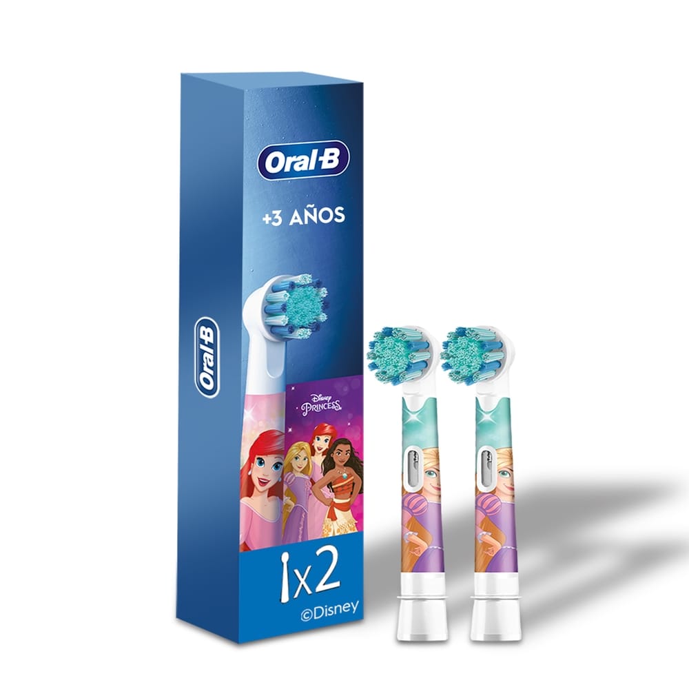 Cabezales de Repuesto ORAL-B para Cepillo Dental Eléctrico Disney Princesas Blíster 2un