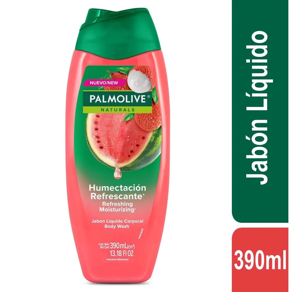Gel de Ducha PALMOLIVE Sandía y Lychee Frasco 390ml