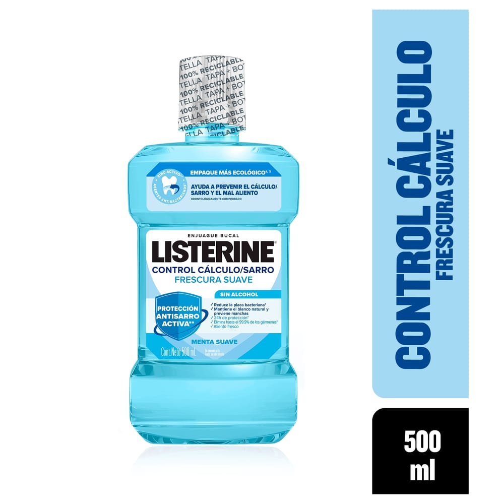 Enjuague Bucal LISTERINE Control Calculo Zero Frasco 500ml