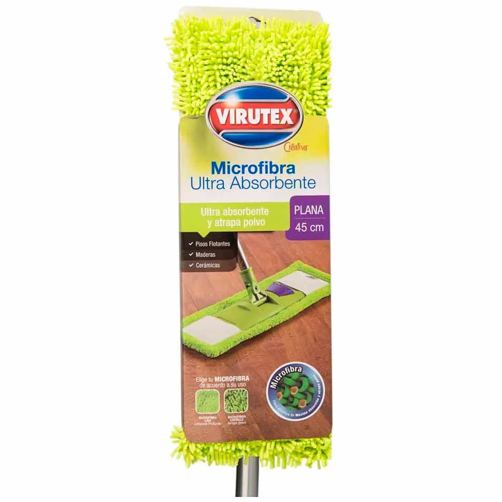 Trapeador VIRUTEX Mircrofibra Plana 45cm