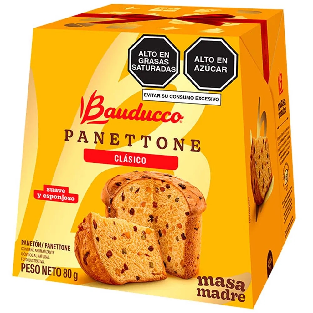 Mini Panetón con Frutas BAUDUCCO Caja 80g
