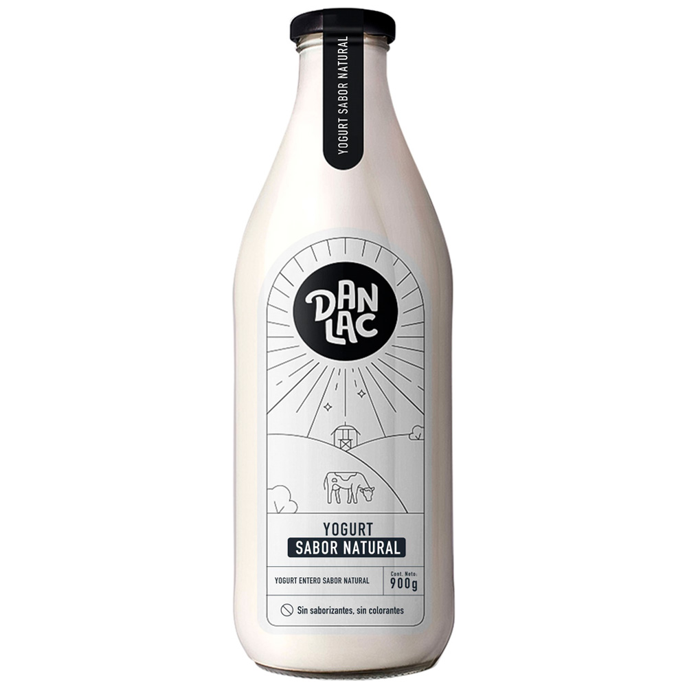 Yogurt Entero DANLAC Sabor Natural Botella 900g