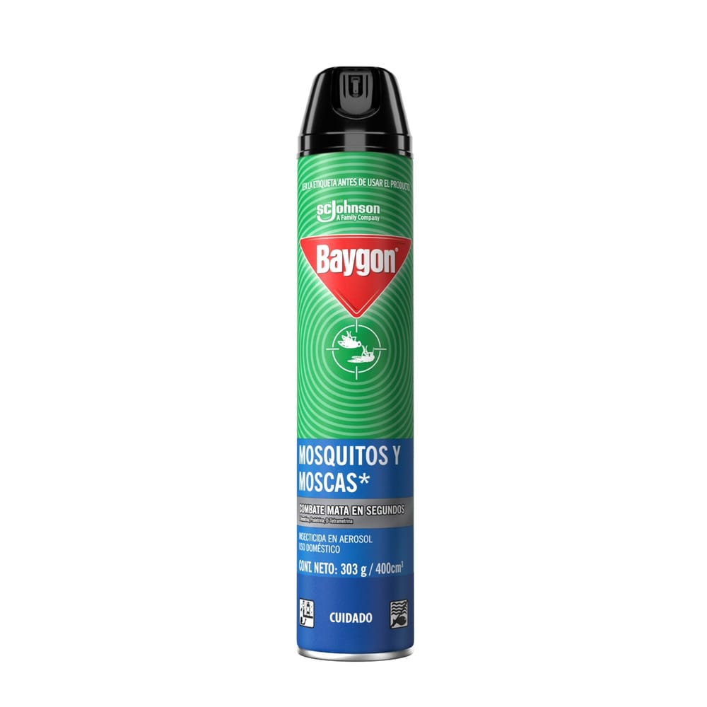 Insecticida en Aerosol BAYGON Mata Moscas Frasco 400ml