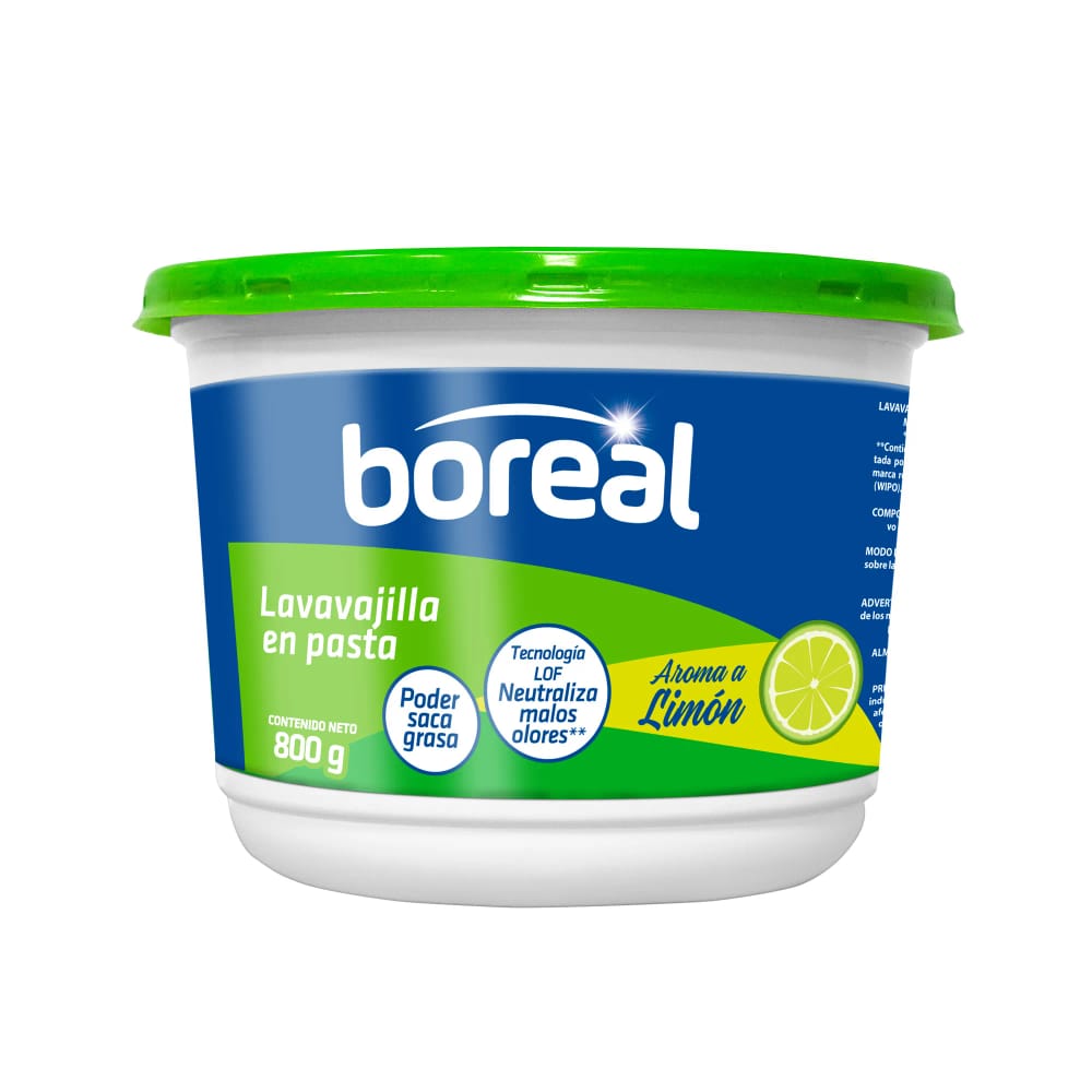 Lavavjilla en Pasta BOREAL Limón Pote 800g