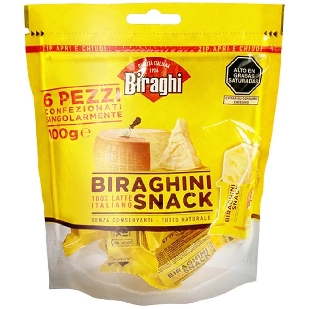 Queso Parmesano GRAN BIRAGHI Snack Bolsa 100g