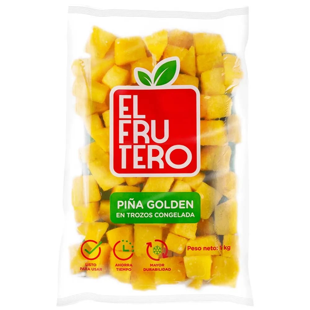 Trozos de Piña Golden Congelada EL FRUTERO Bolsa 1Kg