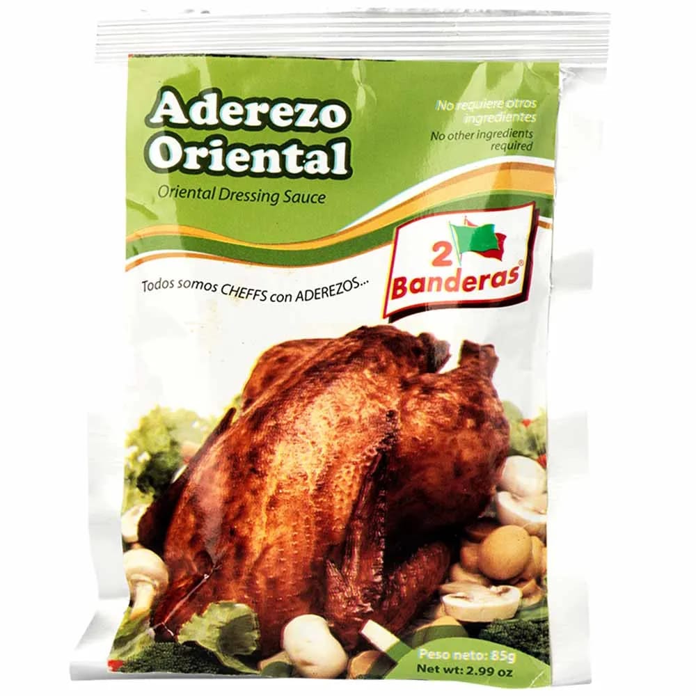 Aderezo tipo Oriental 2 BANDERAS con Soya y Especias Bolsa 85g