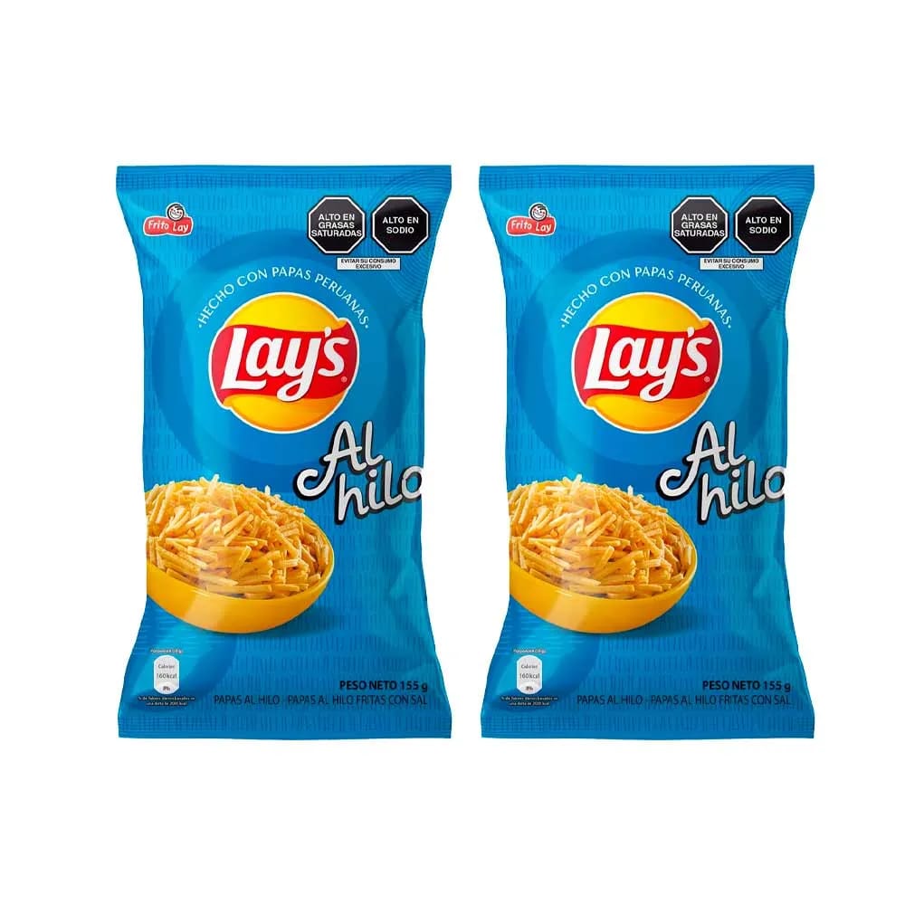 Pack Papas al Hilo LAY'S Bolsa 155g x 2un