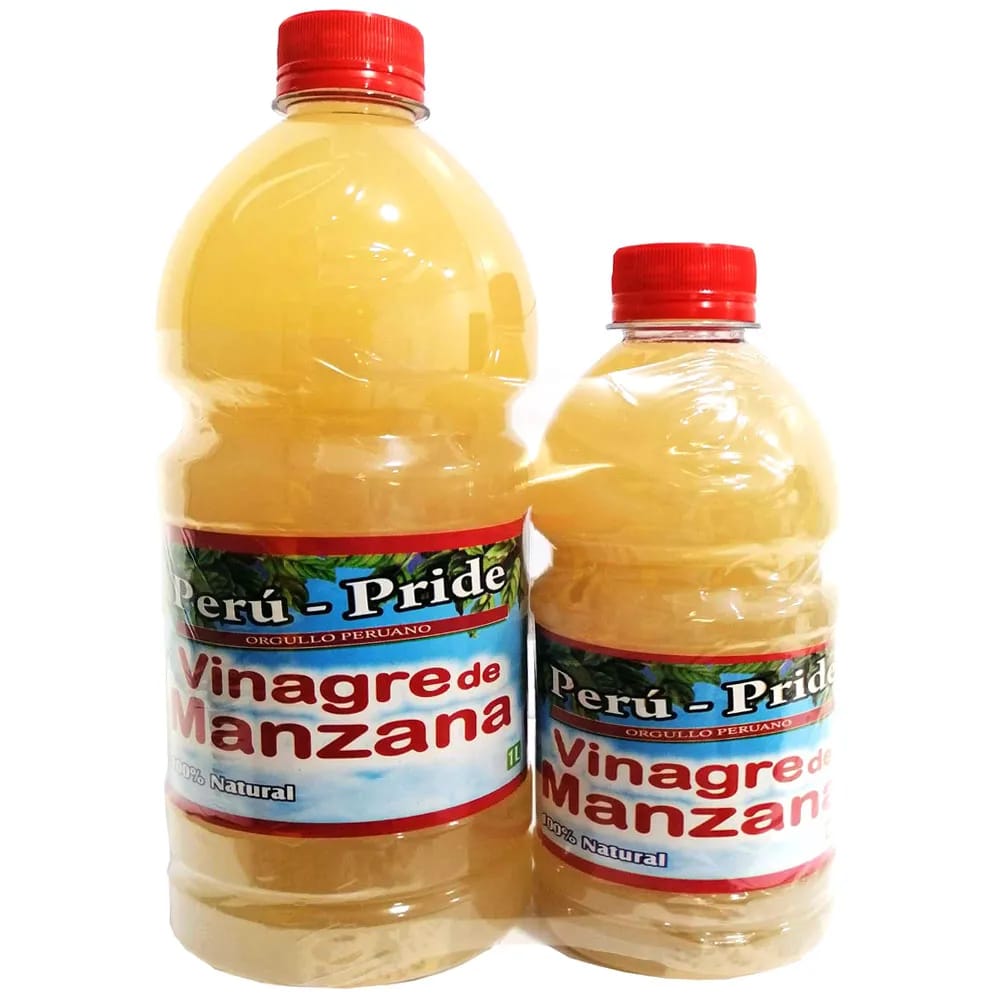 Vinagre de Manzana PERU PRIDE Pack Botella 1L + 1/2L